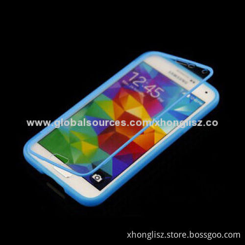 2014 New Full Wrapped TPU Touch Screen Case for Samsung S5, Customized Designs Welcomed